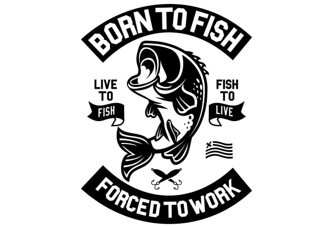 Download Born To Fish T Shirt Design Thefancydeal